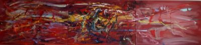 94 - Acrilico su tela 70x300x2