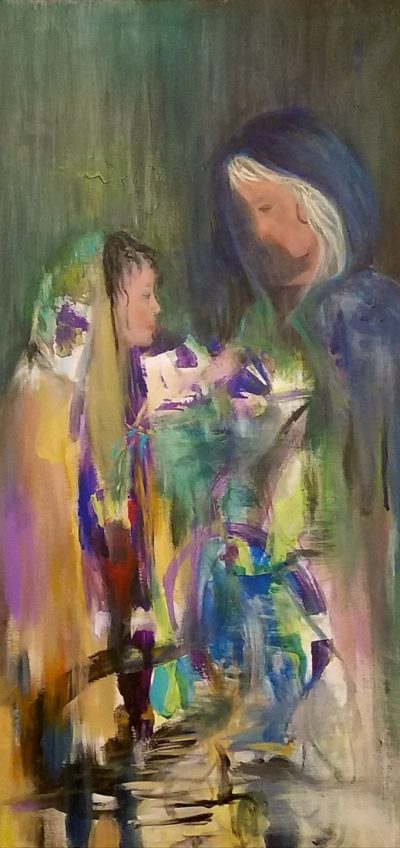 129 - Acrilico su tela - 110X55X2