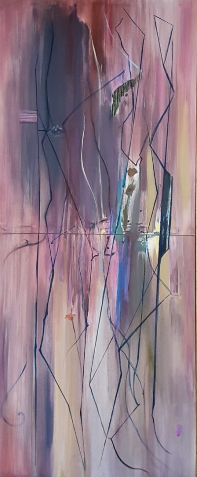 147 - Acrilico su tela - 260x110x3,5