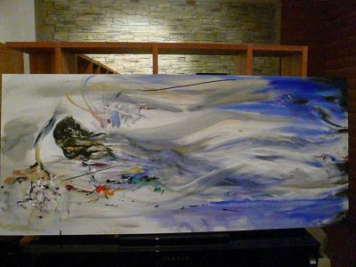 74 - Acrilico su tela 80x180x4