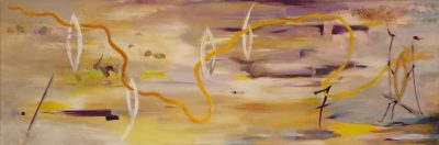 27 - Tecnica mista su tela 120x40x4