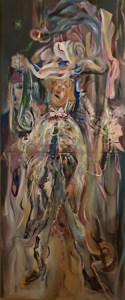 169 - Acrilico su tela 320x115x3,5